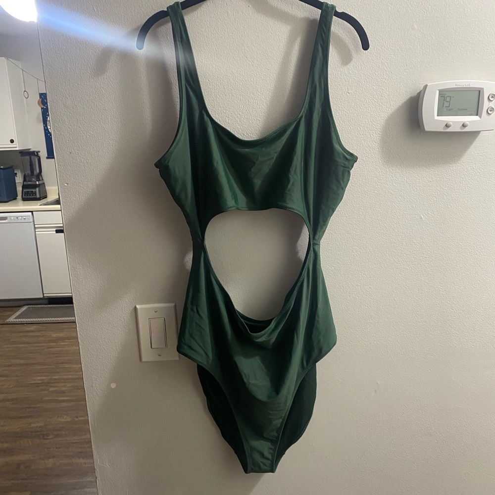 Aerie Deep Green One-Piece Swimsuit